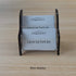 Enyuwlcm Acrylic 2 Tier Business Card Holder Display - Elegant Stand for Office Counter Black/Clear