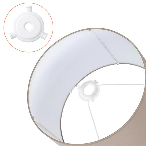 Matwsec 10 Lamp Shade Adapter Ring Pcs White Plastic Lampshade Reducing Rings Adapter Lamp Shade Ring Light Shades