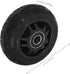 2pcs Beaupretty Silent Heavy Duty Replacement Wheels for Rolling Cart Trolley with Bearings Solid Rubber Caster Wheels