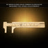 Brass Mini Vernier Caliper Double Scales, Sliding Gauge Ruler Measuring Tool for Jewellery Measurement (80mm)