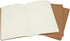 Set of 3 Kraft Cover Journals: 8.25x5.5 inches, 100gsm Ivory Pages, 30 Sheets (60 Pages), Blank, DIY-friendly, and Versatile for Daily Use by TWONE