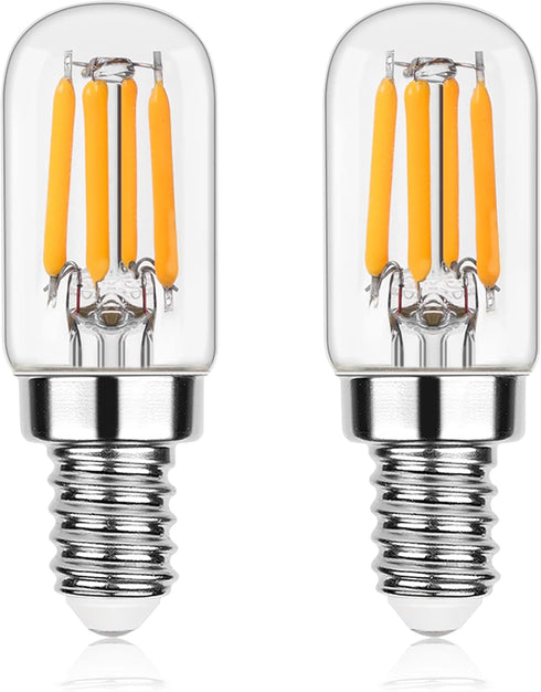 Dimmable Salt Lamp Bulbs E12 LED Night Light Bulbs 40 Watt Equivalent 4W, 2200K Warm White, 350LM, 2 Pack