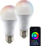 Satco S11253 Starfish 9.5-Watt A19 WiFi Smart LED Color-Changing Light Bulb, Works