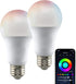 Satco S11253 Starfish 9.5-Watt A19 WiFi Smart LED Color-Changing Light Bulb, Works