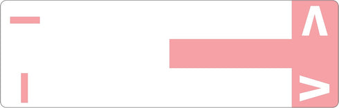 Smead AlphaZ NCC Color-Coded Label, Pink, 100 per Pack (67160)