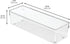 Set 6 iDesign Plastic Drawer Organizer Bins - Storage for Kitchen, Bathroom, and Desk Drawers - of - Clear