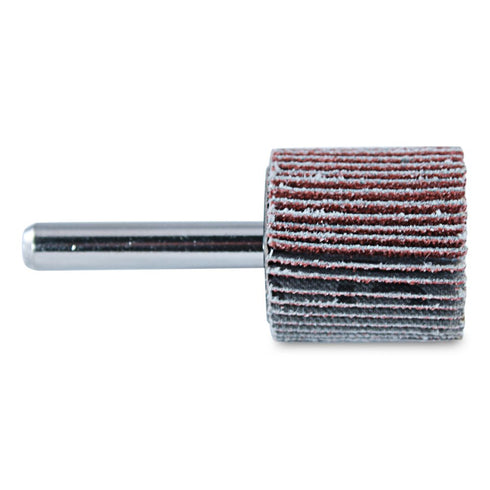 BHA Aluminum Oxide Shank Mounted Flap Wheels, 1” x 1” x 1/4”, 60 Grit, 5 Pack