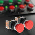 Emergency Push Button Switch, Red Mushroom Head for Home or Industrial Equipment, 22mm, Stay-Put (2 pack)
