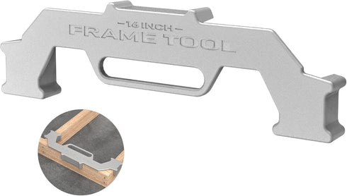 16 Inch On-Center Stud Layout Tool, 100% Cast Aluminum Framing Spacing Tool for Precision Measurement in Wall Framing