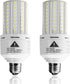ZP 2-Pack LED Light Bulb 400W Equivalent, 6250 Lumen, 5000K Cool Daylight White, E26/E27 Medium Base, 50W LED Corn Light