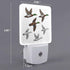 Chrobak LED Night Light Plug into Wall with Dusk to Dawn Light Sensor White Energy Efficient Duck Mallard Wild Bird