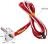 Hilitand Hot End Kit, Assembled Extruder Hot End Set with 0.4mm Nozzle for 3D Printer
