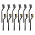 12PCS Mini Wire Brushes, Stainless Steel & Brass Brush Set for Automotive Cleaning & Rust Removal