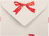 LUXPaper #17 Mini Envelopes, 2 11/16" x 3 11/16", Red Bow, 250 Qty, 70lb. Text
