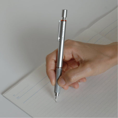 Uni M71010.26 Shift Pipe Lock Drafting Pencil, 0.7mm, Silver Body with Orange Accent