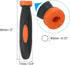 PATIKIL 2 Inch Rubber File Handle, 5 Pack File Cutting Tool File Round Handle Replacement Accessories for 0.12" Diameter Round Handle File, Orange Black by PATIKIL