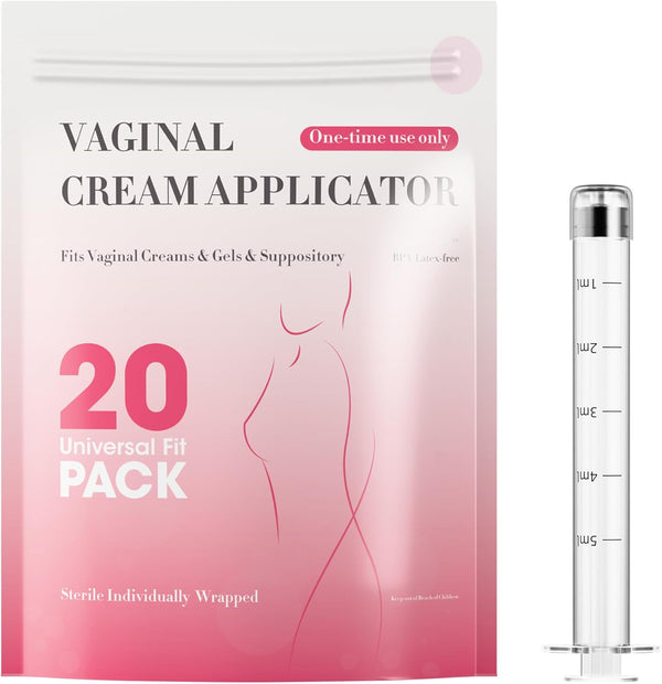 Disposable Vaginal Applicator 5ml Injector Vaginal Cream Applicators with Dosage Measurements, Fit