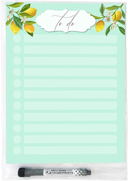 Dry Erase to Do List Vinyl Whiteboard Sticker Decal by Glassboard Studio, Removable & Reusable (9 x 12 inches, Vintage