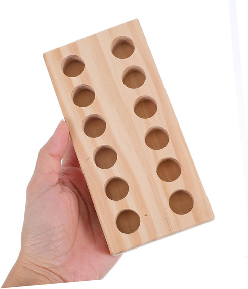 NUOBESTY Wooden Pliers Organizer Compact Design for Efficient Tool Storage Multi-functional Rack for Projects
