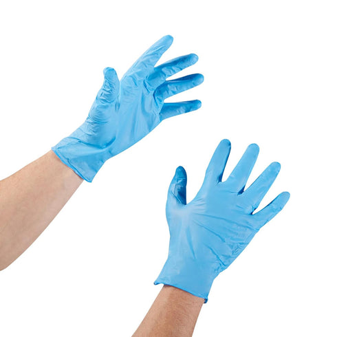 McKesson Confiderm 3.8C Nitrile Exam Gloves - Non-Sterile, Powder-Free, Blue, Large, 100 Count