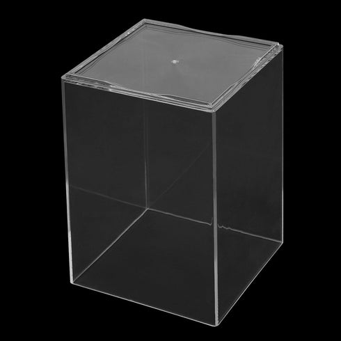 TAICHEUT 21 Pack Clear Square Acrylic Pen Holder, Square Makeup Brush Holder, Desktop Pencil Cup for Toothbrush, Straw