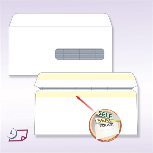NextDayLabels - CMS HCFA 1500 Security Tint Self Seal Envelopes, 100 Per Pack