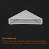8Pcs 12x66mm uxcell Plastic Corner Protectors Triangle Shape Glass Corner Guards Cushion for Corner Protection
