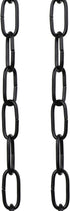 15 65 Lbs Feet Lighting Pendant Chain, Black for Hanging Heavy Duty, Extension with Connection Locks for Light Fixture