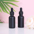 1 oz Dropper Bottle 12 Pack Black Glass Boston Bottles with Eye Droppers for Essential Oils