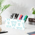 Ainavmxzs 4 Dental Smiling Teeth Acrylic Hair Brush Holder With Compartments Makeup Brush Holder Organizer Vanity