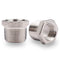 Stainless Steel Hex Bushing, NPT 3/4 to NPT 1/2 Threaded Reducing Bushing, Air Hose Reducer Coupling (2 pcs)