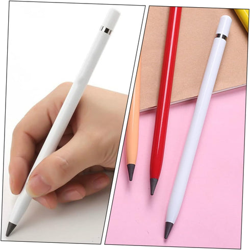 NUOBESTY 3pcs Eternal Erasable Pencil, Forever Art Pencils, No Sharpening Required, Black Ink Engraved