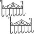 Over The Door Hook, 2 Pieces Towel Rack & Coat Rack Hanger with 7 Hooks (Black)