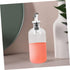 500ml Set 16oz Mouthwash Dispenser Kit with Glass Cup Bathroom Accessories Glass Mouthwash Bottle with Pour Spout