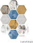 10 Pcs Hexagon Non-Slip Floor Stickers for Home Decor, Peel and Stick Self-Adhesive Wall Sticker, 7.9x9.1inch