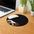 Non-Slip Round Mousepad, WIRESTER English Bulldog Design for Home, Office, and Gaming Desk