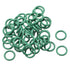 uxcell Fluorine Rubber O-Rings, Green, Pack of 50, 10mm OD 7mm ID 1.5mm Width FKM Seal Gasket for Plumbing