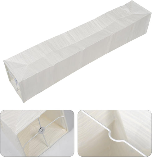 Uonlytech Japanese Paper Floor Lamp Shade: Foldable Paper Lampshade Replacement for Living Room Bedroom Office Modern