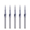 SpeTool 5Pcs Tapered Ball Nose Carving End Mill 1/8 inch Shank 0.25MM