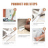 2 Pack Caulk Tape, Self-Adhesive Bathroom Corner Sealing Tape for Kitchen Sink, Toilet, Bathtub (1.5 inch x 10.5 feet)
