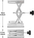 Wisamic Lab Jack Scissor Stand Platform, 4x4 inches Stainless Steel Lift Stand for Laboratory Support