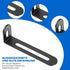 Sorcristy 8 2 90 2.76" 0.59" Adjustable Right Angle Brackets Pcs Metal L Bracket Black L-Shape Shelf Bracket with Slots