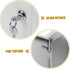 Vaguelly Wall Mounted Milk Box with Lock Home Milk Container for Secure Storage Versatile Use as Letter Box Easy