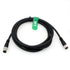 Actuator Sensor Signal Shielded Cable M12 A Code 5 Pin Male to 5 Pin Female for Industrial Controls Automation Device Network DeviceNet CANopen IO Link Profibus 1M