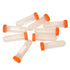 Honbay 10PCS 50ml Round Bottom Plastic Lab Centrifuge Tubes with Screw Cap for Sample Storage (Orange)