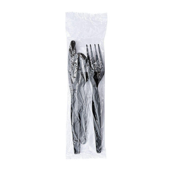 Boardwalk Disposable Plastic Cutlery Set, Three Piece Silverware Kit, Case of 250