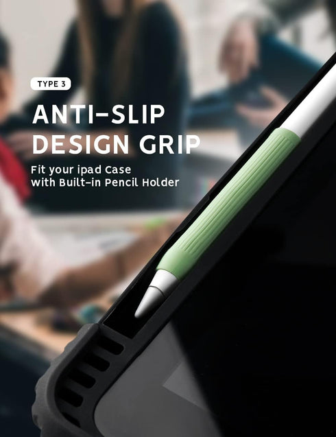 AFOOYO 5 Pack 2nd Pencil Grips Compatible with Apple Pencil Generation/USB-C/Pro Silicone Ergonomic Design Sleeve