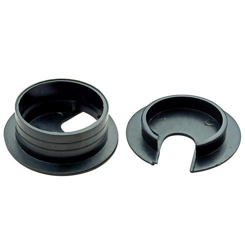 6pcs Desk Grommet, 1-3/8 inch Plastic Wire Cord Cable Grommets Hole Cover for Office PC Desk Organizer (Black)