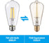 TORCHSTAR ST64 Dusk to Dawn Light Bulbs, Vintage LED Edison, 7W Equivalent 75W, Auto On/Off, E26 Base, Pack of 6