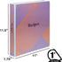 Samsill Recipe Binder Full Page 8.5 x 11 Kit, 1 Inch D-Ring, Gradient Design by Samsill